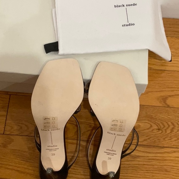 Black Suede Studio Cindy Sandal, EU Size: 39 - Picture 12 of 13